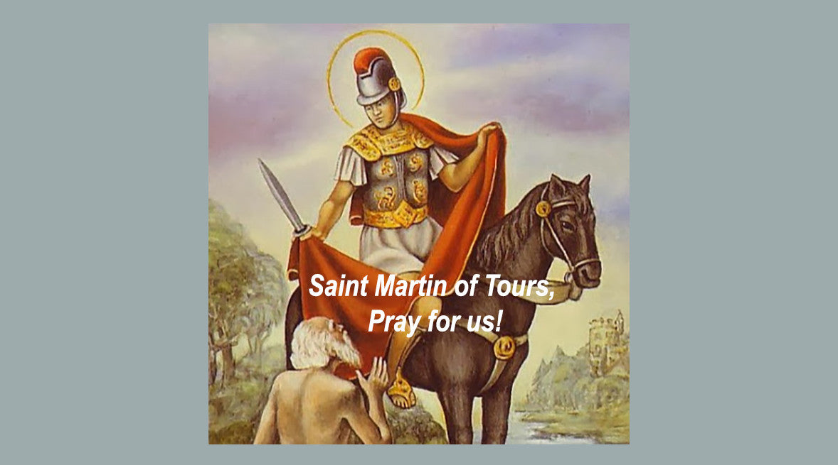 Today Nov. 11 is St. Martin of Tours  (316-397) and Veterans Day!