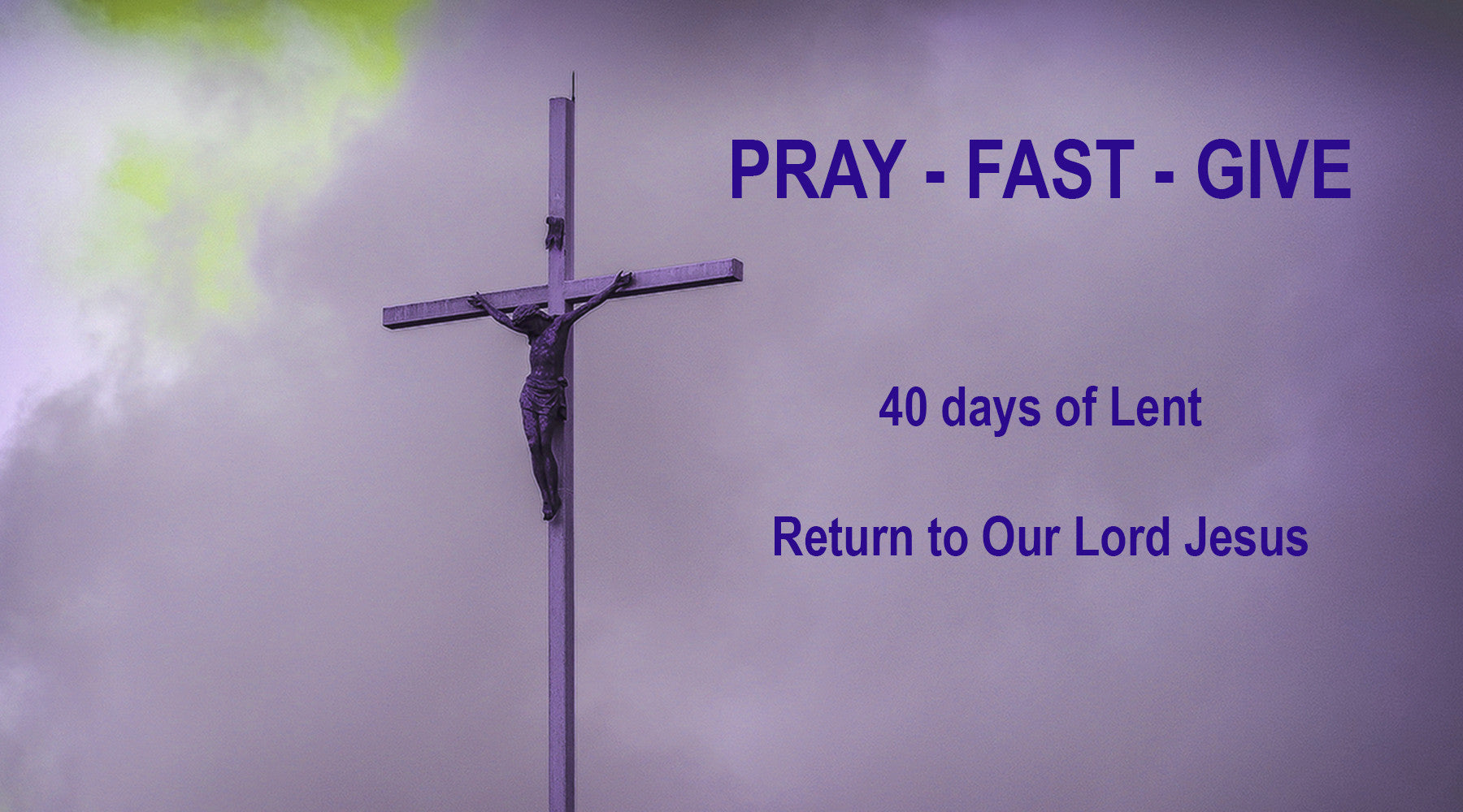 Today Starts the Season of Lent for 40 Days