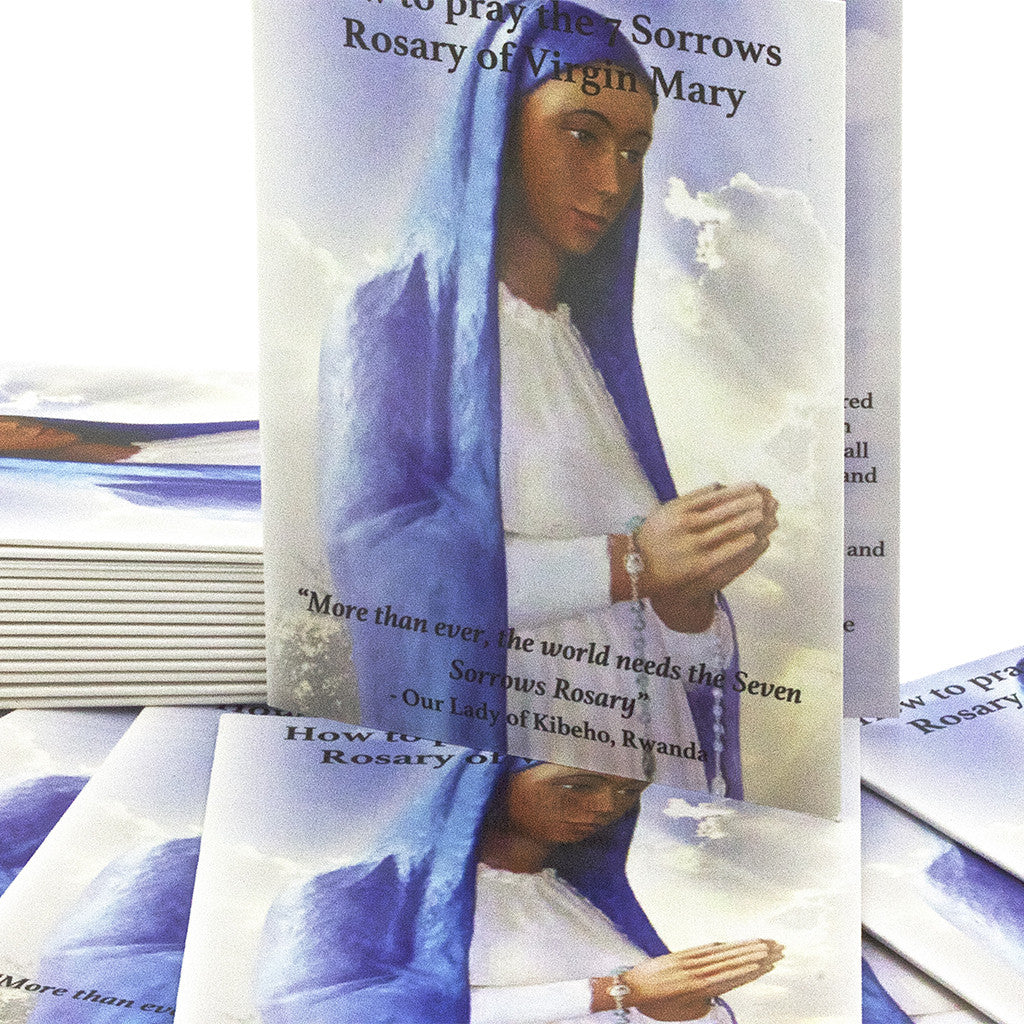 50 Seven Sorrows Rosary Pocket Prayer Booklets