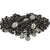 20 Black Wood Beads Chrome 7 Sorrows Rosaries
