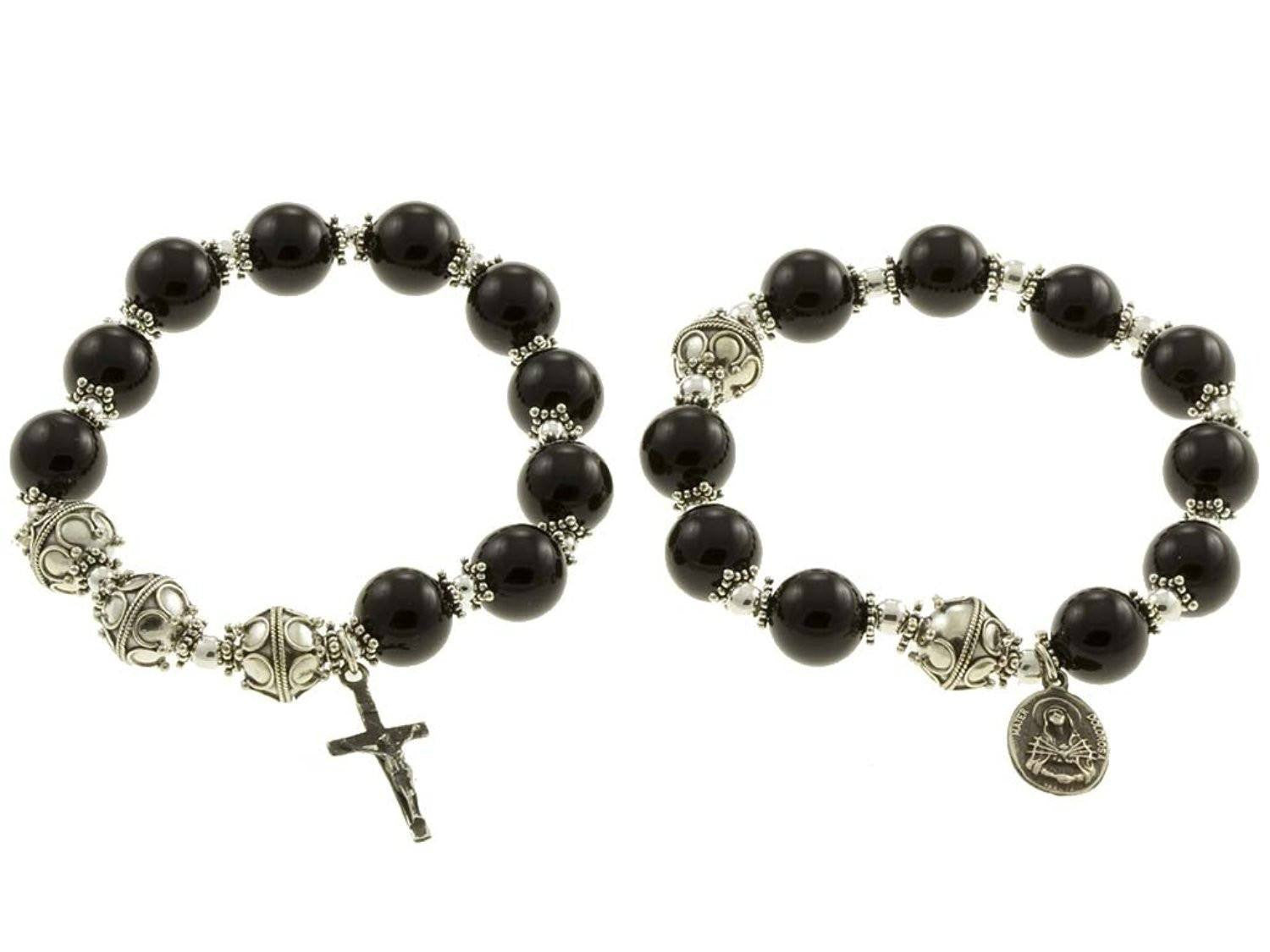 18ct white gold rosary bracelet - Bracelets - Cerrone Jewellers