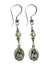 Handmade Sterling Silver Pearls & Our Lady of Sorrows Medal Earrings
