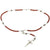 Sterling Silver Rosary Necklace, Carnelian 6mm, Crucifix & St Michael Medal