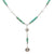Sterling Silver 7 Sorrows Rosary Medal Set Turquoise Necklace